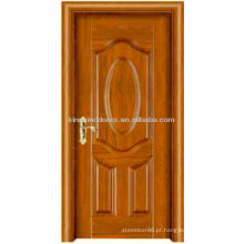 Porta de madeira JKD-X10(J) com certificados e nova pintura Interior porta de aço